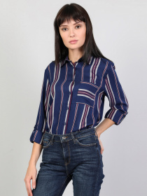 Рубашка повседневная Colin’s модель CL1047378NAV Рубашка повседневная Colin’s модель CL1047378NAV Фото