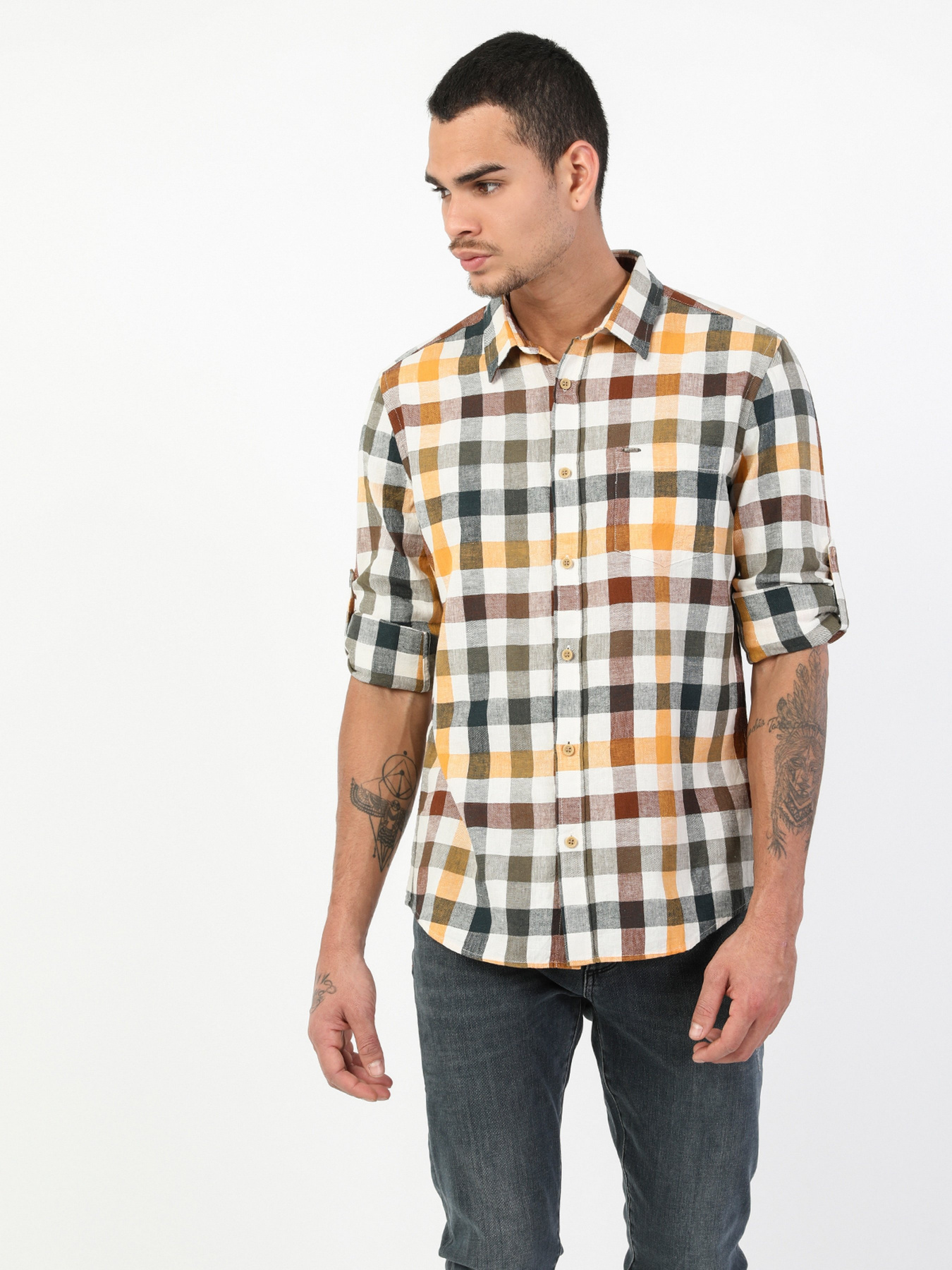 Рубашка Colin’s модель CL1047549YLW Фото