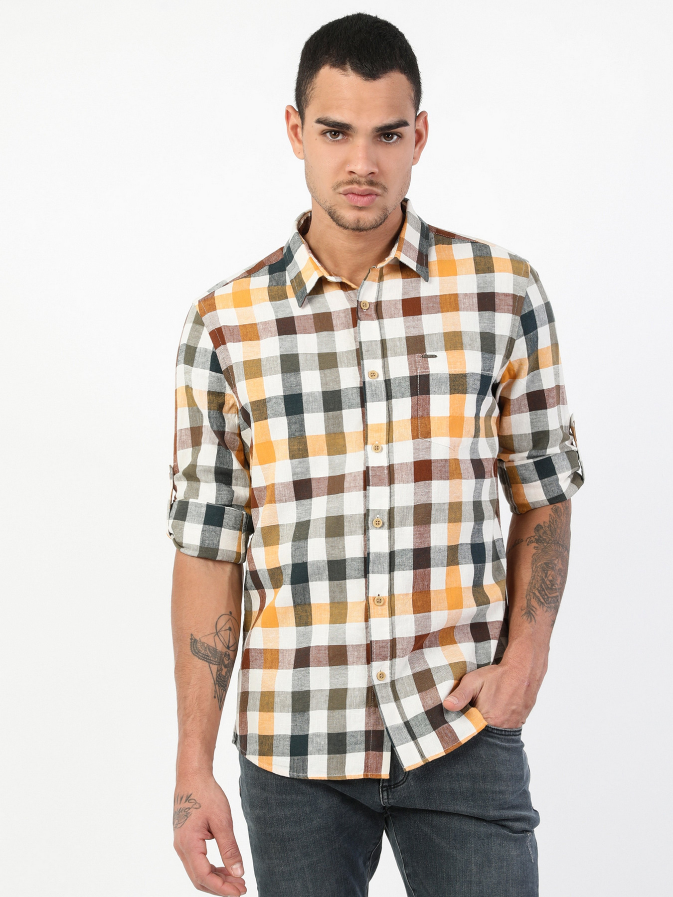 Рубашка Colin’s модель CL1047549YLW Фото