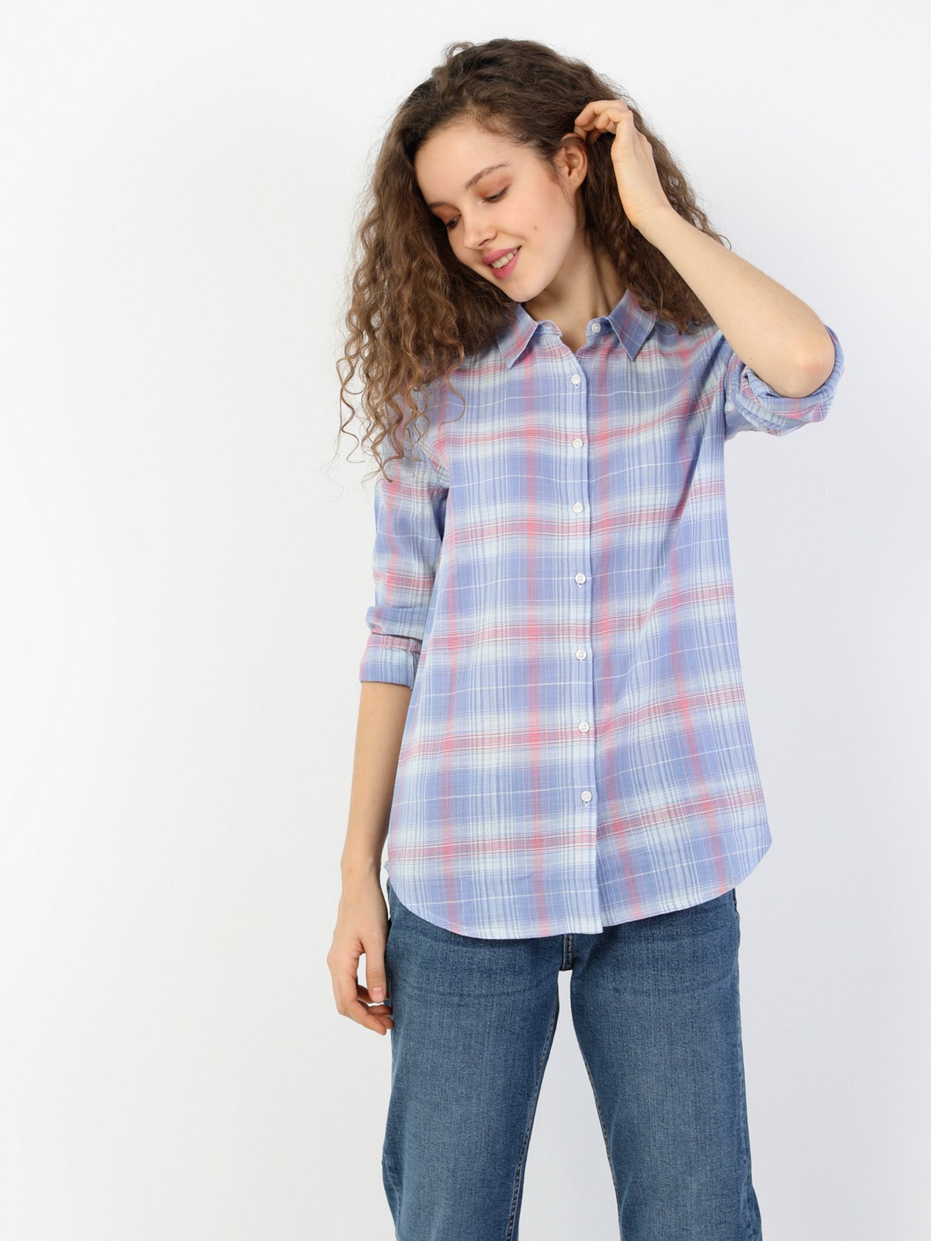 Рубашка повседневная Colin’s модель CL1048403LIL Рубашка повседневная Colin’s модель CL1048403LIL Фото