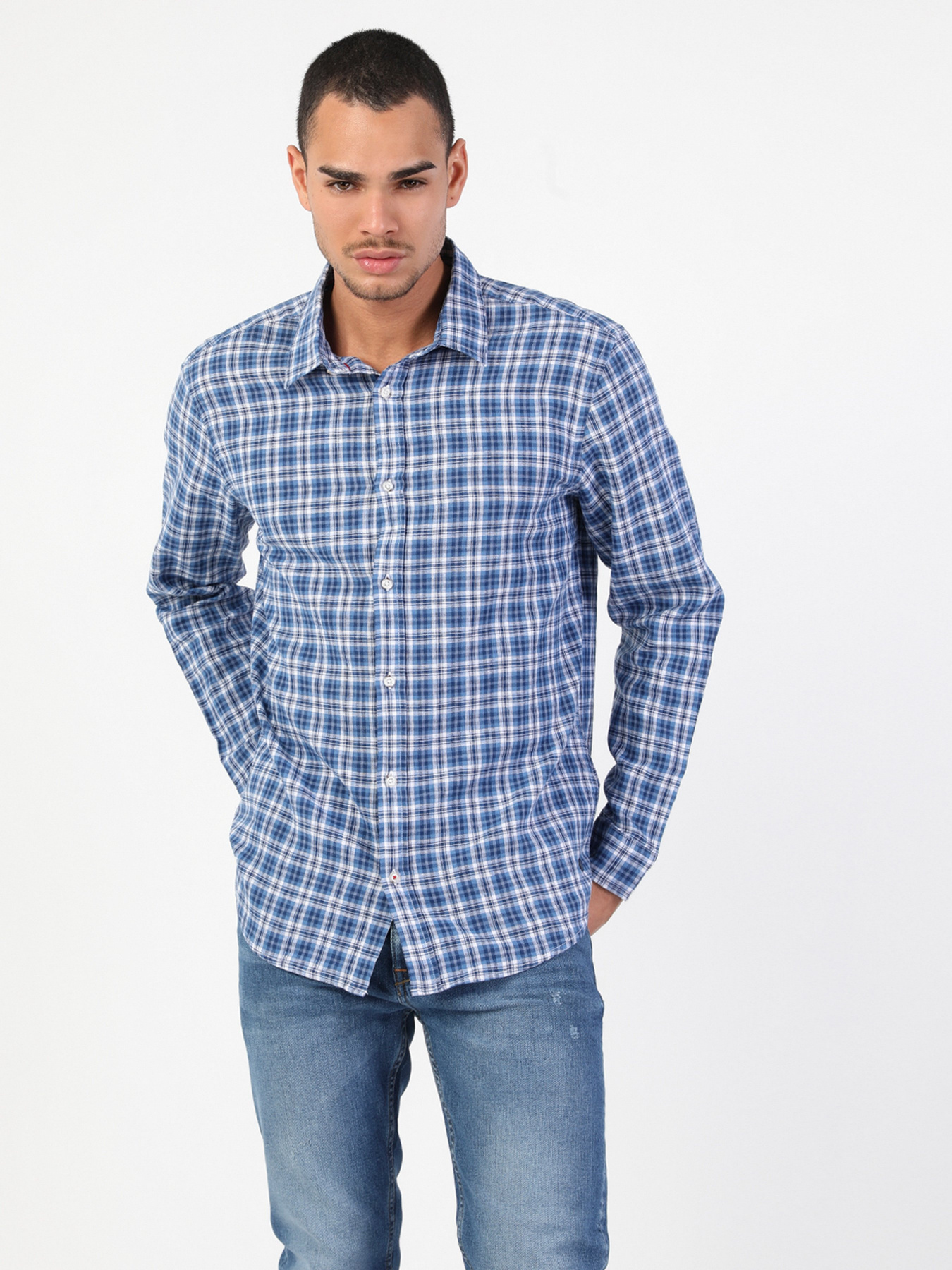 Рубашка повседневная Colin’s модель CL1048513BLE Фото