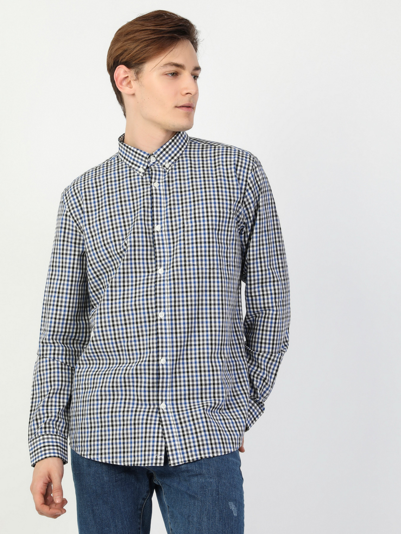 Рубашка повседневная Colin’s модель CL1048575BLE Фото