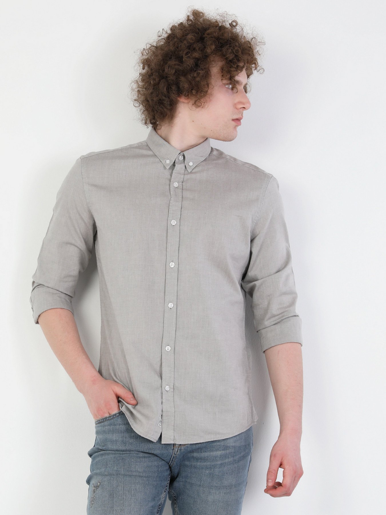 Сорочка Colin’s модель CL1048576BEI Фото