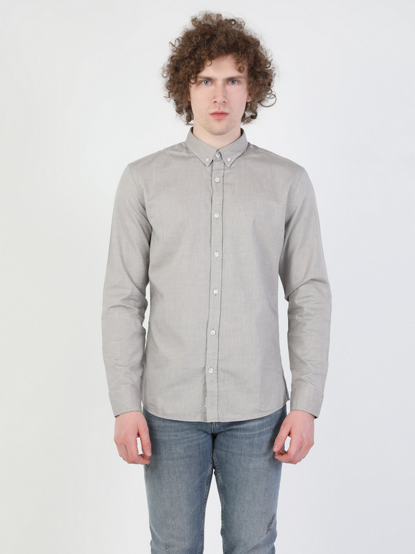 Рубашка повседневная Colin’s модель CL1048576BEI Рубашка повседневная Colin’s модель CL1048576BEI Фото