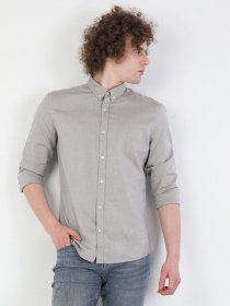 Рубашка повседневная Colin’s модель CL1048576BEI Рубашка повседневная Colin’s модель CL1048576BEI Фото