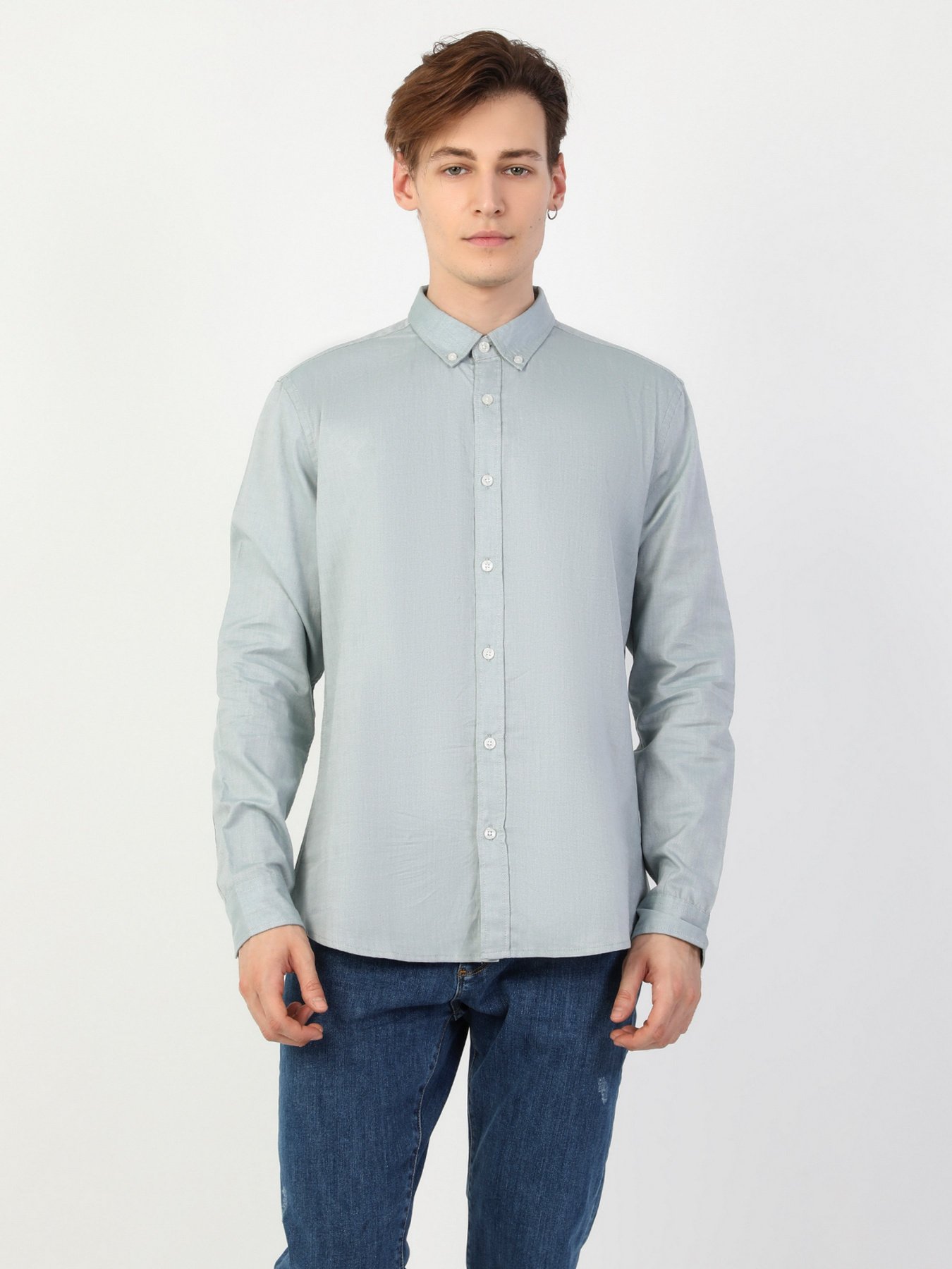 Рубашка повседневная Colin’s модель CL1048576GRN Фото
