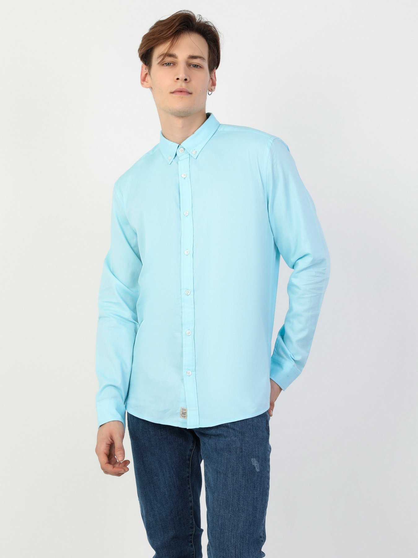 Рубашка повседневная Colin’s модель CL1048576MNT Фото