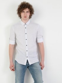 Рубашка повседневная Colin’s модель CL1049276WHT Рубашка повседневная Colin’s модель CL1049276WHT Фото