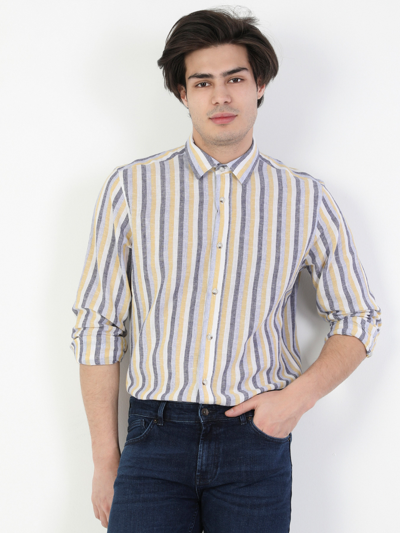 Сорочка повсякденна Colin’s модель CL1049287YLW Фото