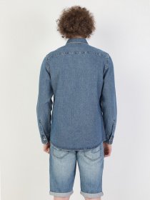 Рубашка повседневная Colin’s модель CL1049632DN40975 Рубашка повседневная Colin’s модель CL1049632DN40975 Фото