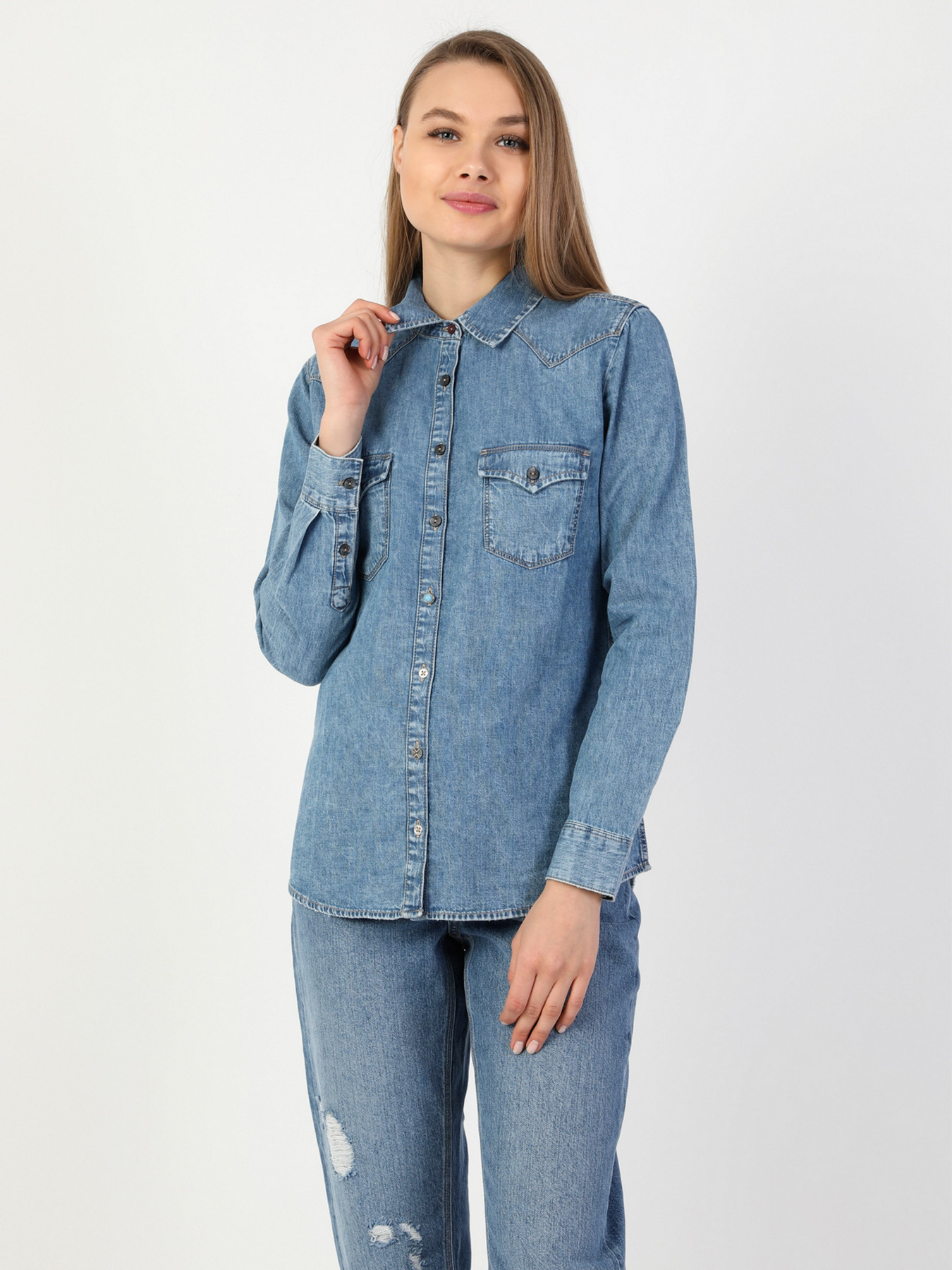 Рубашка повседневная Colin’s модель CL1049713DN08057 Фото