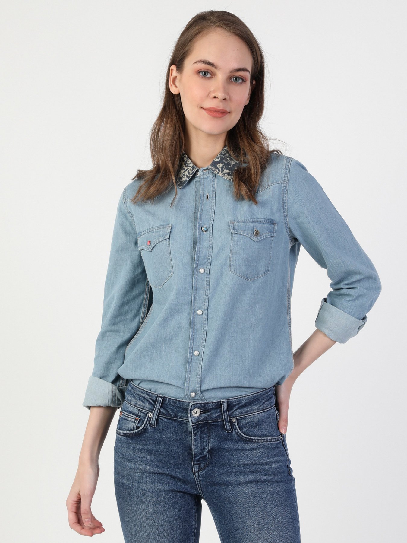 Рубашка повседневная Colin’s модель CL1049718DN40938 Фото