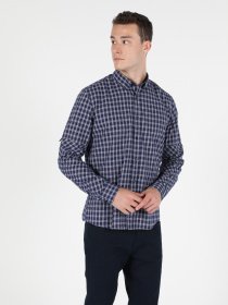 Рубашка повседневная Colin’s модель CL1049845NAV Рубашка повседневная Colin’s модель CL1049845NAV Фото