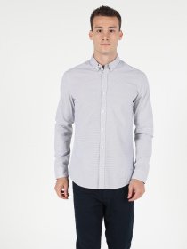 Рубашка повседневная Colin’s модель CL1050117WHT Рубашка повседневная Colin’s модель CL1050117WHT Фото