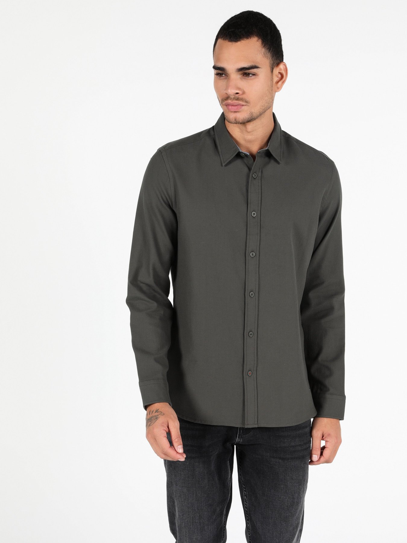 Рубашка повседневная Colin’s модель CL1050122KHA Фото