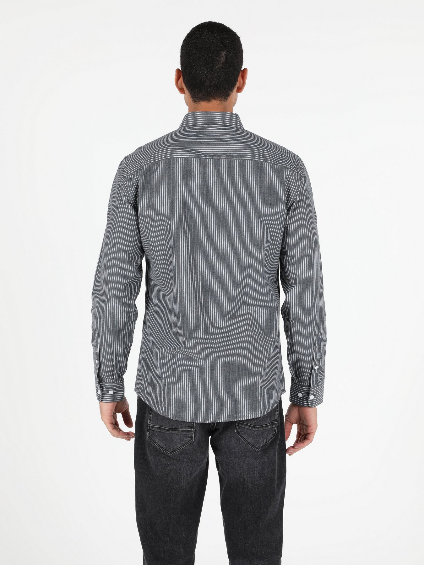 Рубашка повседневная Colin’s модель CL1050127GRA Рубашка повседневная Colin’s модель CL1050127GRA Фото