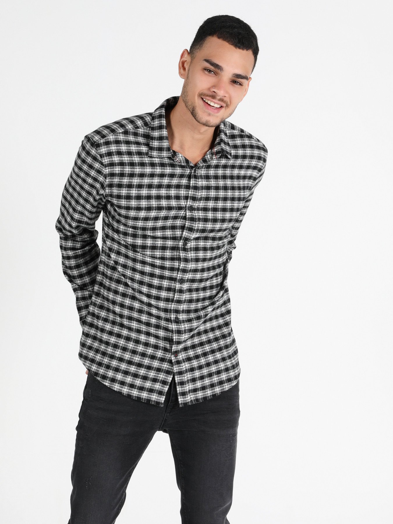 Сорочка Colin’s модель CL1050129BLK Фото