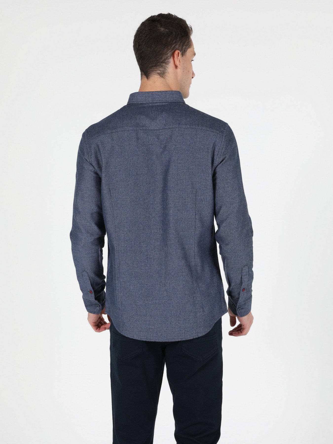 Рубашка повседневная Colin’s модель CL1050217NAV Рубашка повседневная Colin’s модель CL1050217NAV Фото