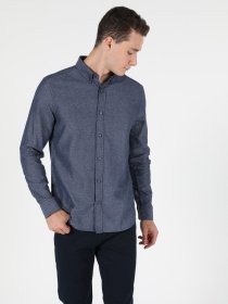 Рубашка повседневная Colin’s модель CL1050217NAV Рубашка повседневная Colin’s модель CL1050217NAV Фото