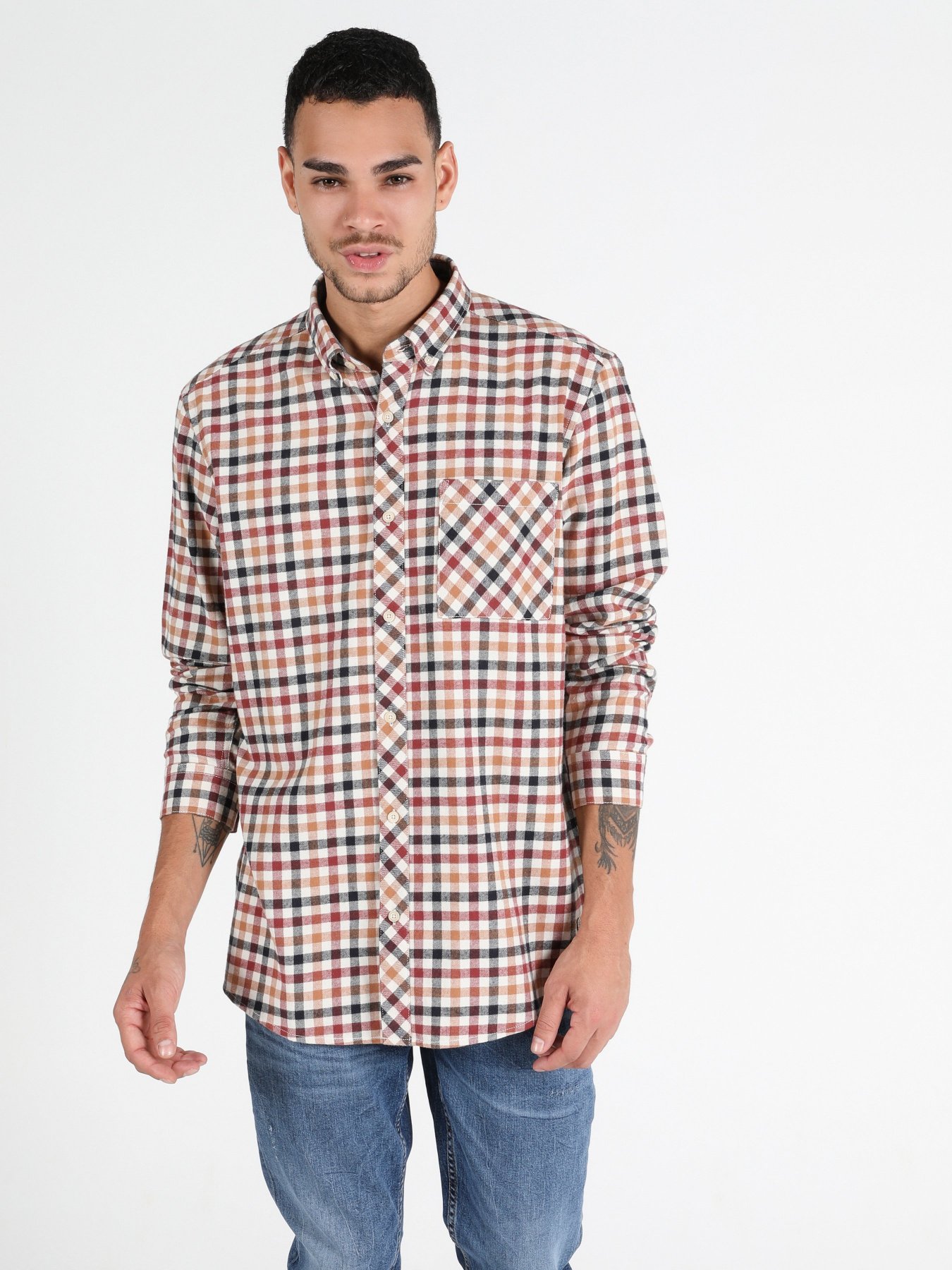 Сорочка Colin’s модель CL1050221BEI Фото