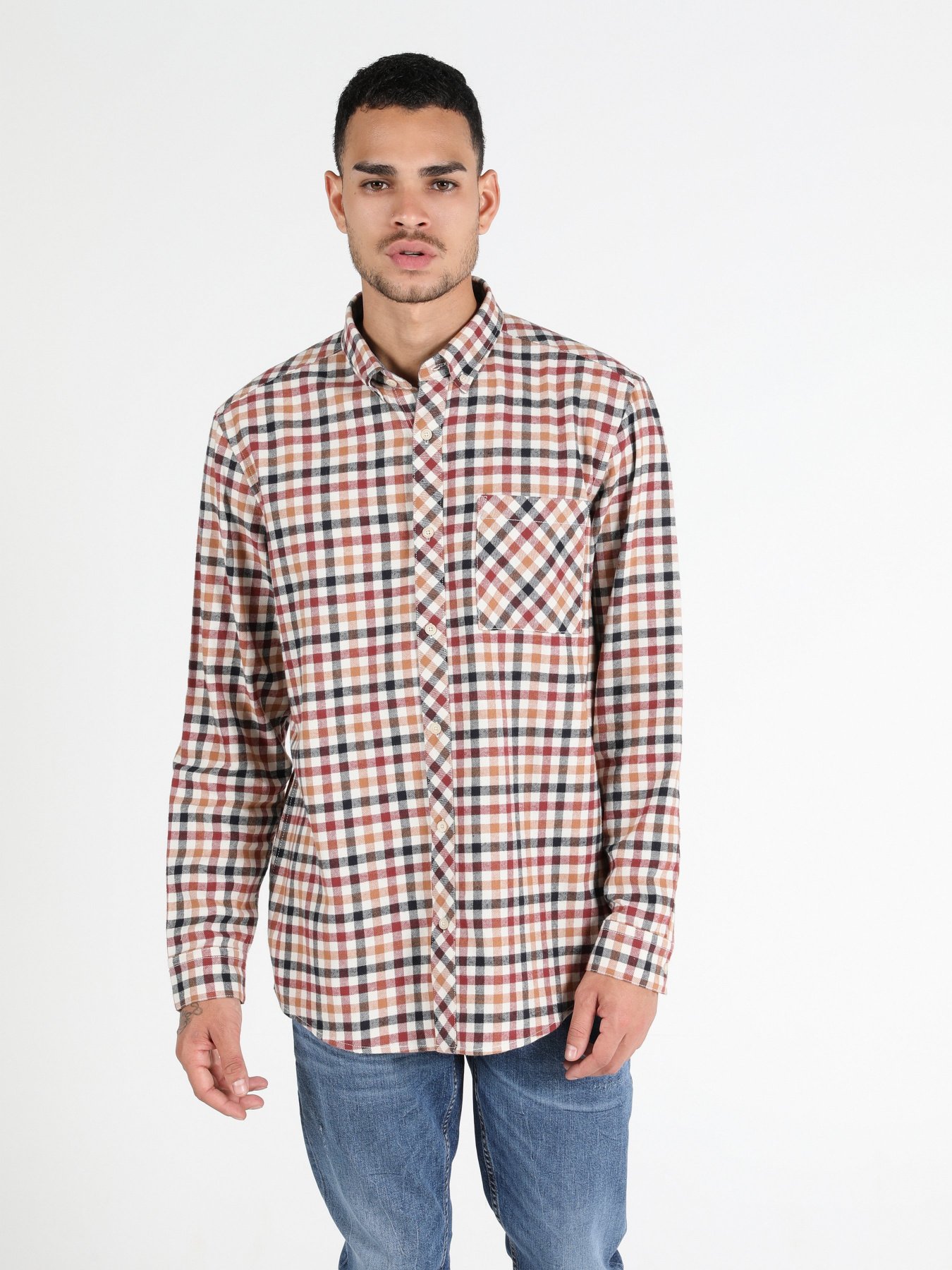 Сорочка Colin’s модель CL1050221BEI Фото