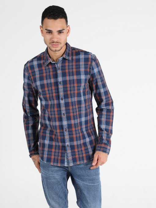 Рубашка повседневная Colin’s модель CL1050716NAV Фото