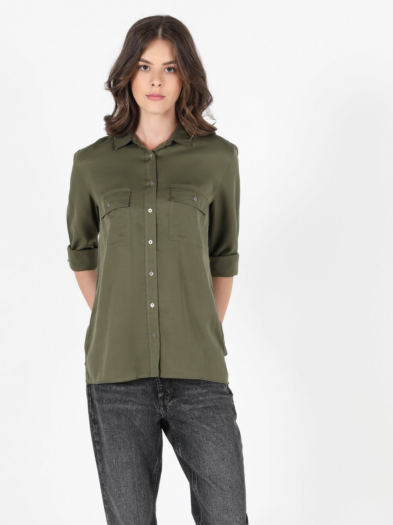 Рубашка повседневная Colin’s модель CL1050922KHA Фото