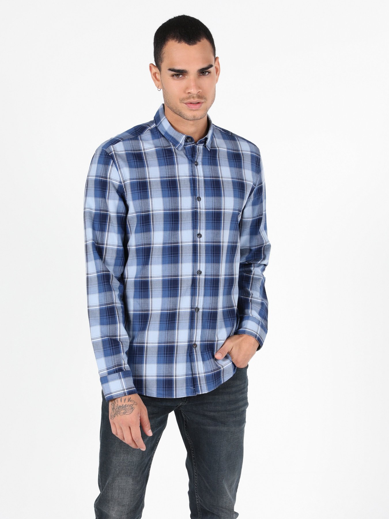 Сорочка Colin’s Модель CL1051211BLE Фото