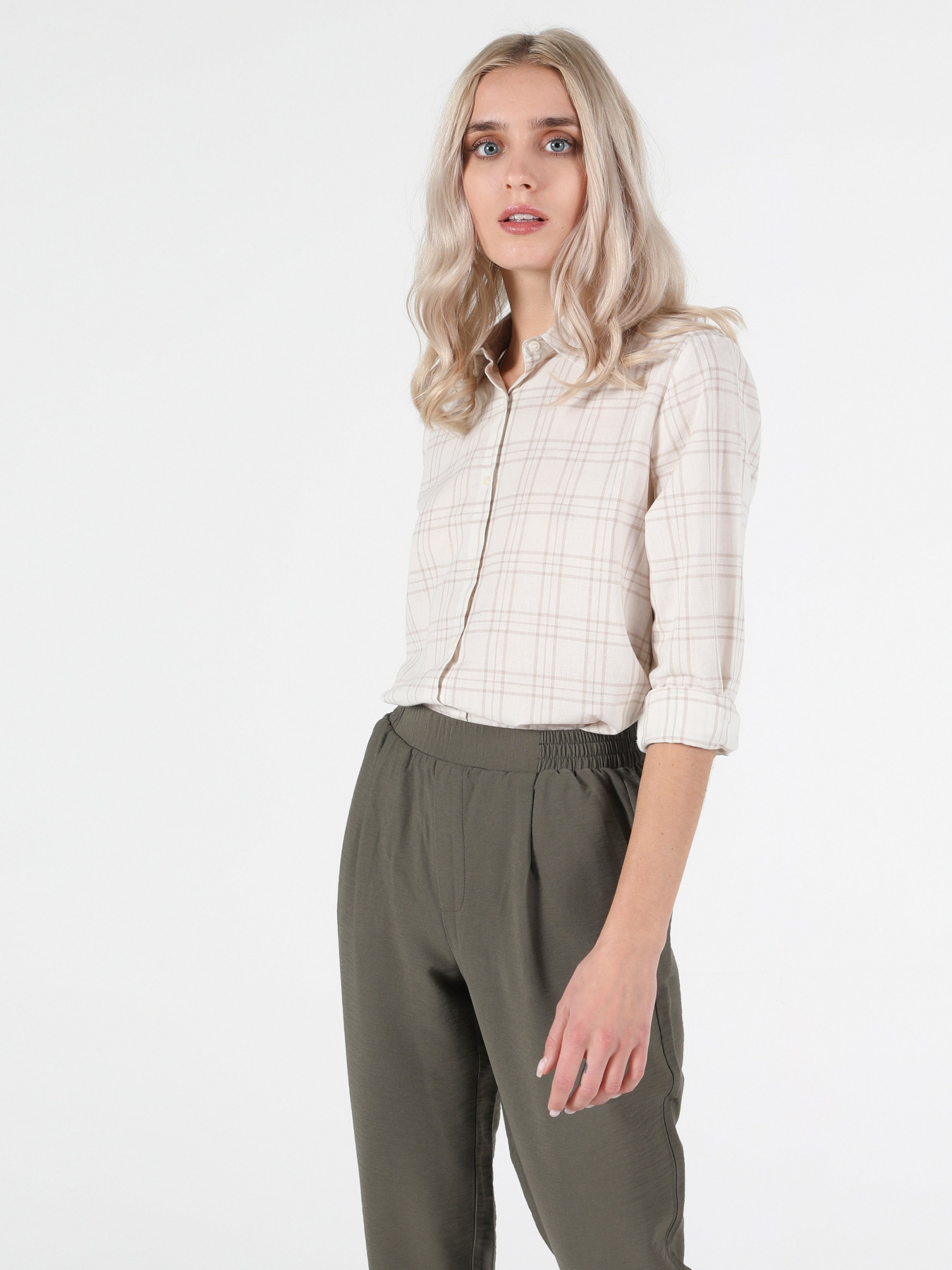 Рубашка повседневная Colin’s модель CL1051265BEI Фото