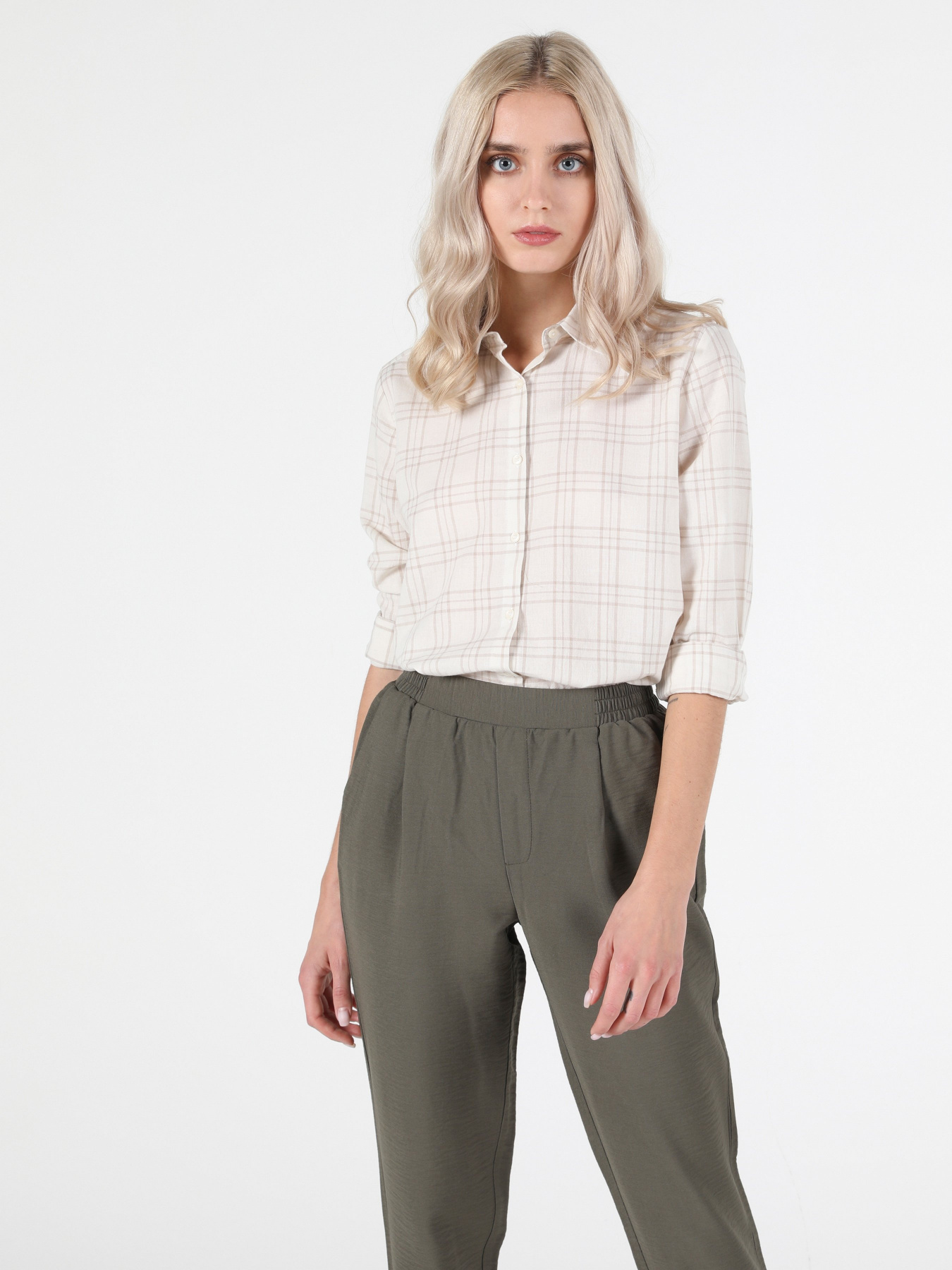 Рубашка повседневная Colin’s модель CL1051265BEI Фото