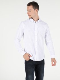 Рубашка повседневная Colin’s модель CL1051370WHT Рубашка повседневная Colin’s модель CL1051370WHT Фото