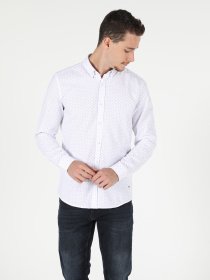 Рубашка повседневная Colin’s модель CL1051370WHT Рубашка повседневная Colin’s модель CL1051370WHT Фото