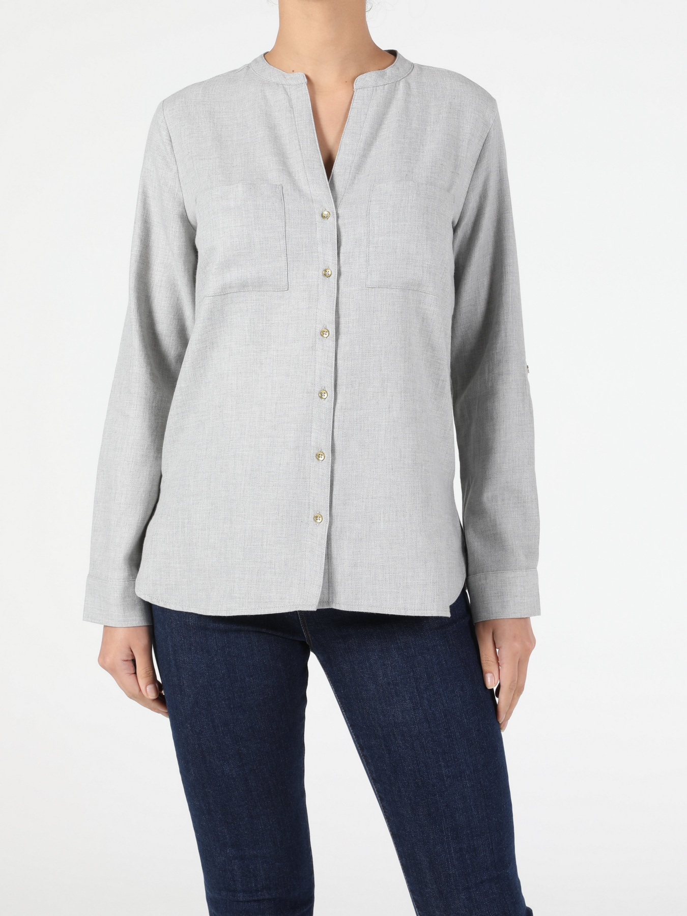 Рубашка повседневная Colin’s модель CL1051407GRA Рубашка повседневная Colin’s модель CL1051407GRA Фото