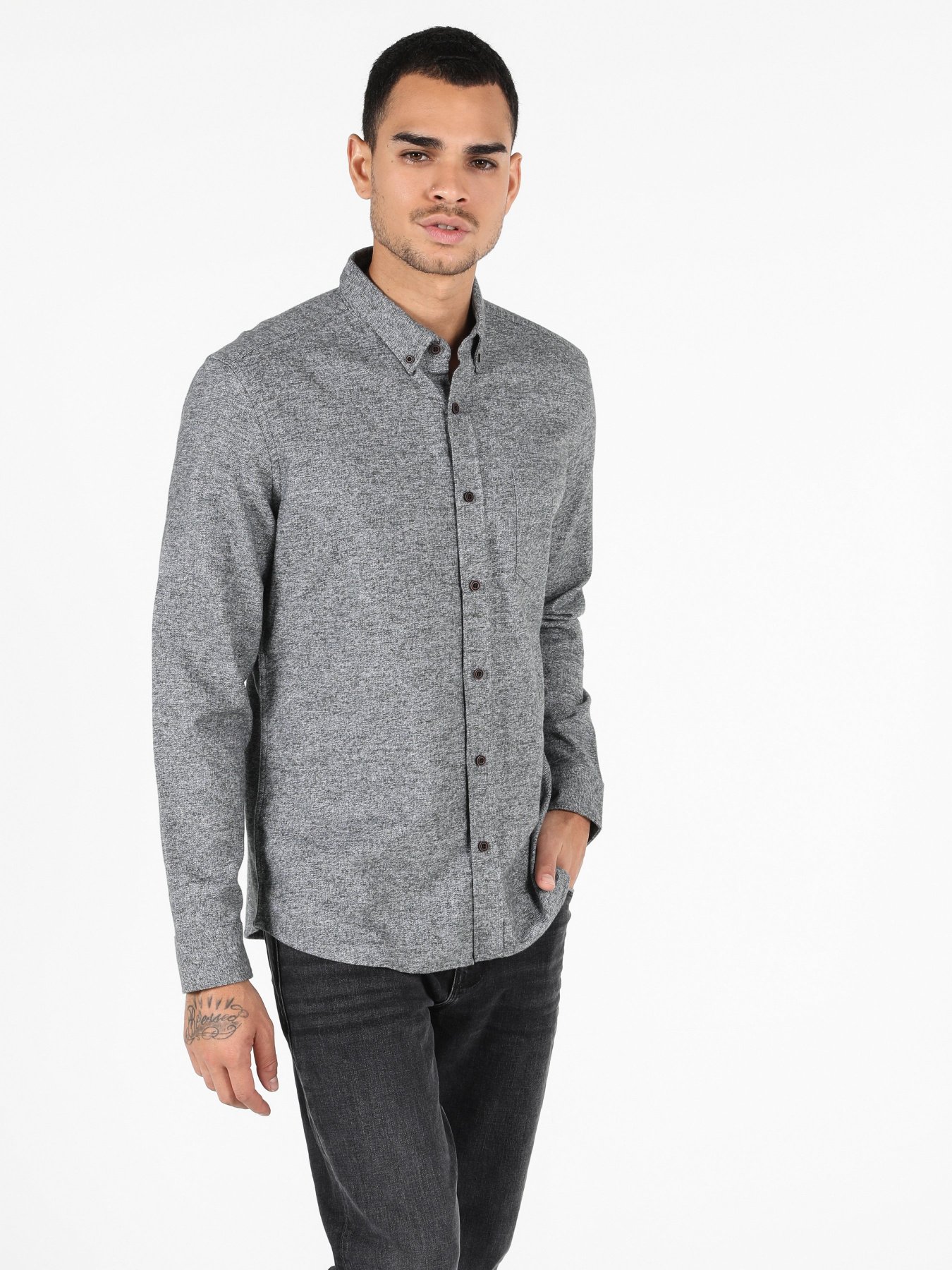 Рубашка повседневная Colin’s модель CL1051939KHA Фото