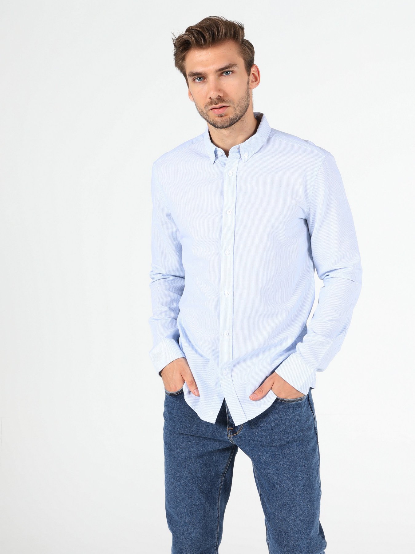 Сорочка Colin’s модель CL1052197LBL Фото