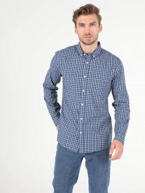 Рубашка повседневная Colin’s модель CL1052200BLE Рубашка повседневная Colin’s модель CL1052200BLE Фото