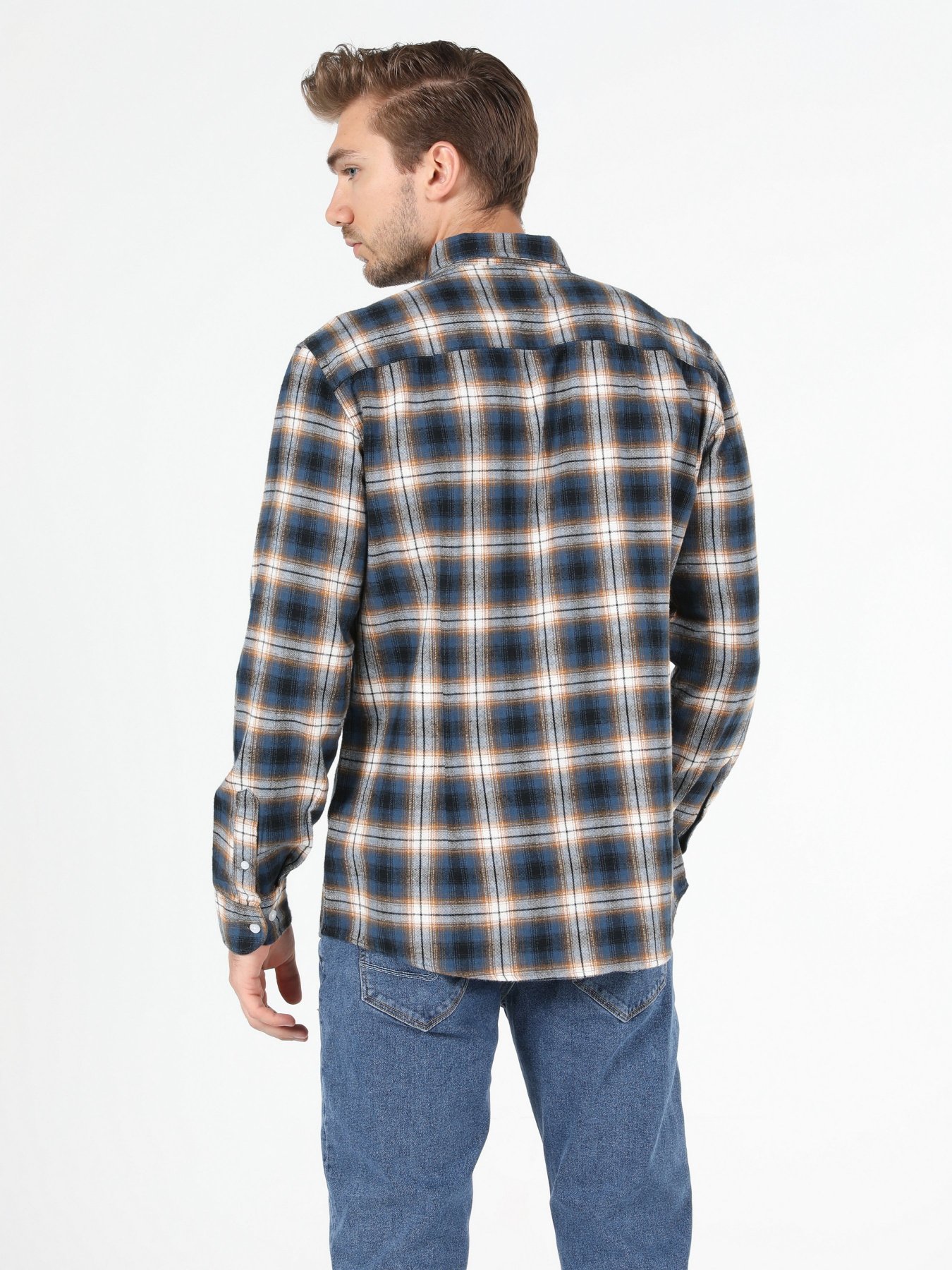 Рубашка повседневная Colin’s модель CL1052221NAV Рубашка повседневная Colin’s модель CL1052221NAV Фото