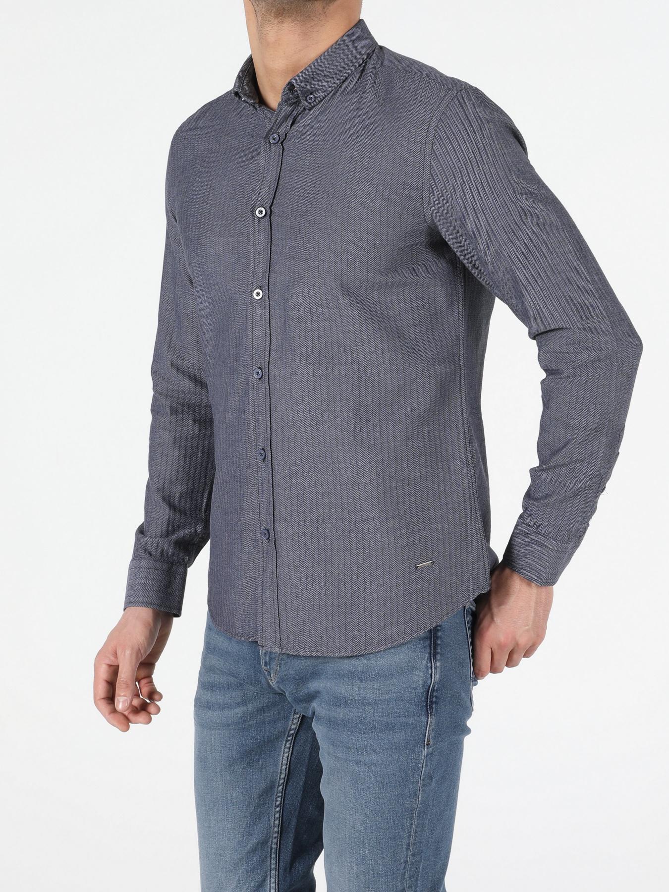 Рубашка повседневная Colin’s модель CL1052323NAV Рубашка повседневная Colin’s модель CL1052323NAV Фото