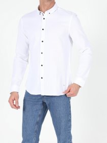 Рубашка повседневная Colin’s модель CL1052324WHT Рубашка повседневная Colin’s модель CL1052324WHT Фото