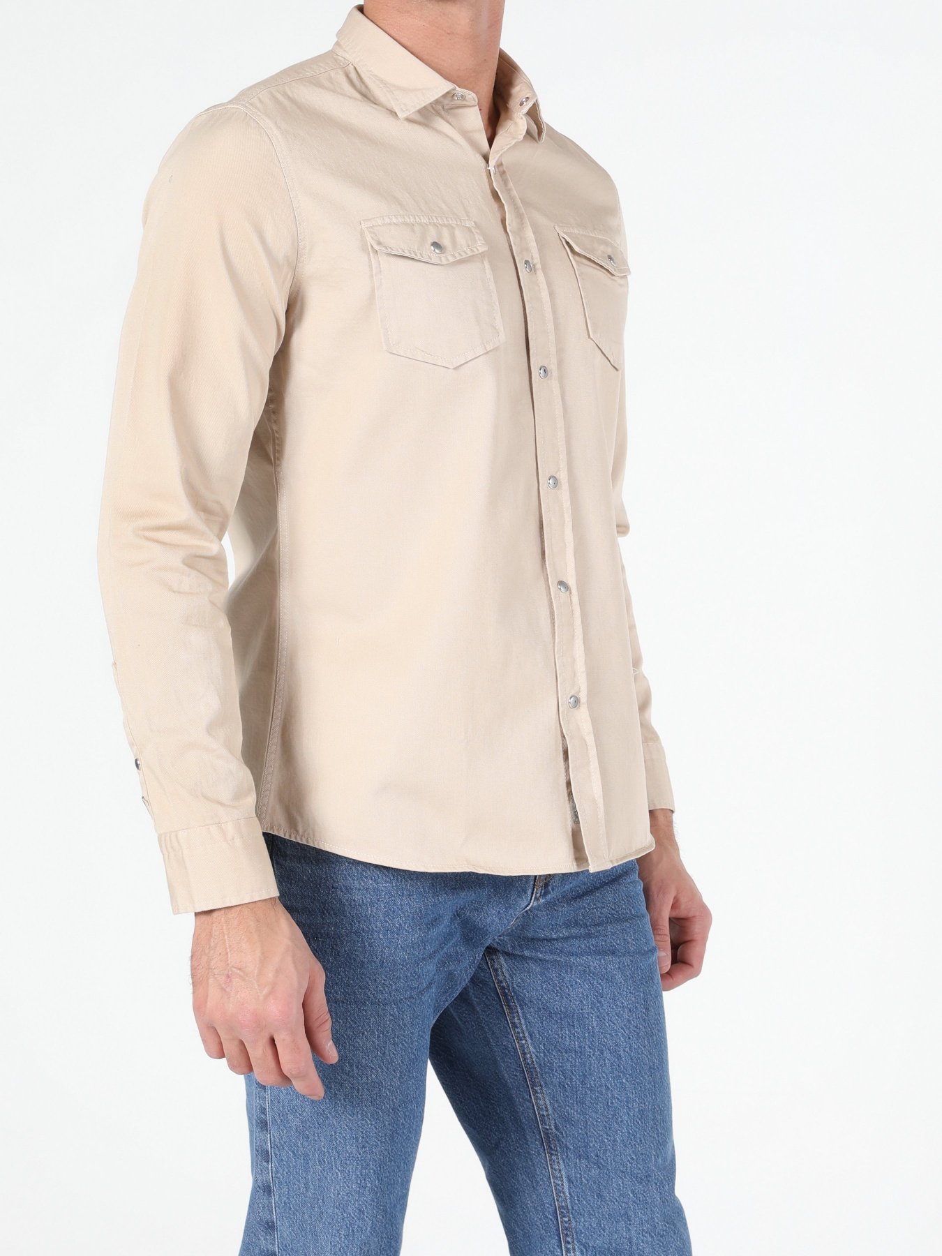 Сорочка Colin’s модель CL1052341BEI Фото