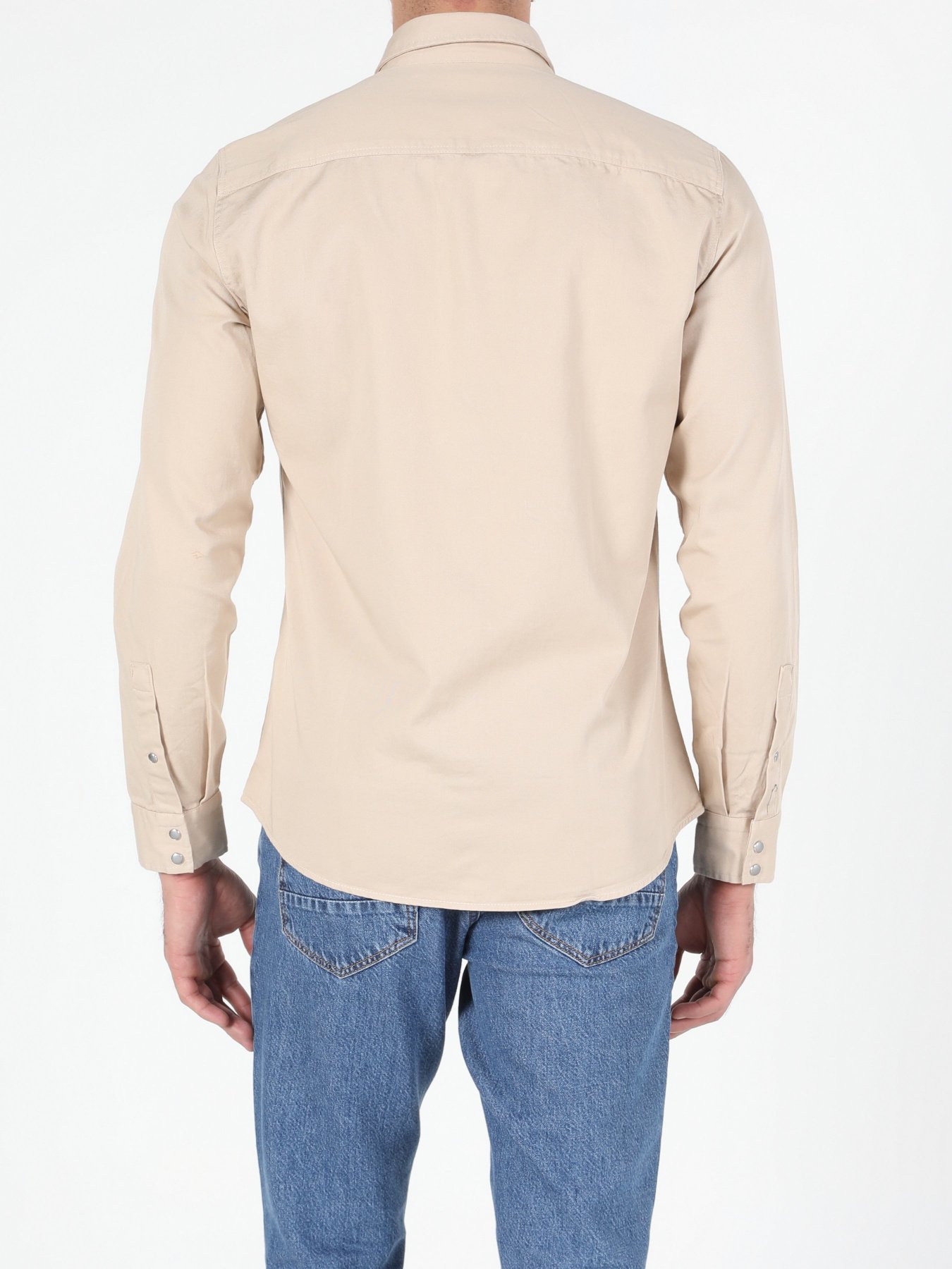 Рубашка повседневная Colin’s модель CL1052341BEI Фото