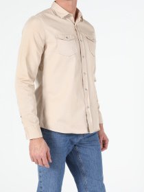 Рубашка повседневная Colin’s модель CL1052341BEI Фото