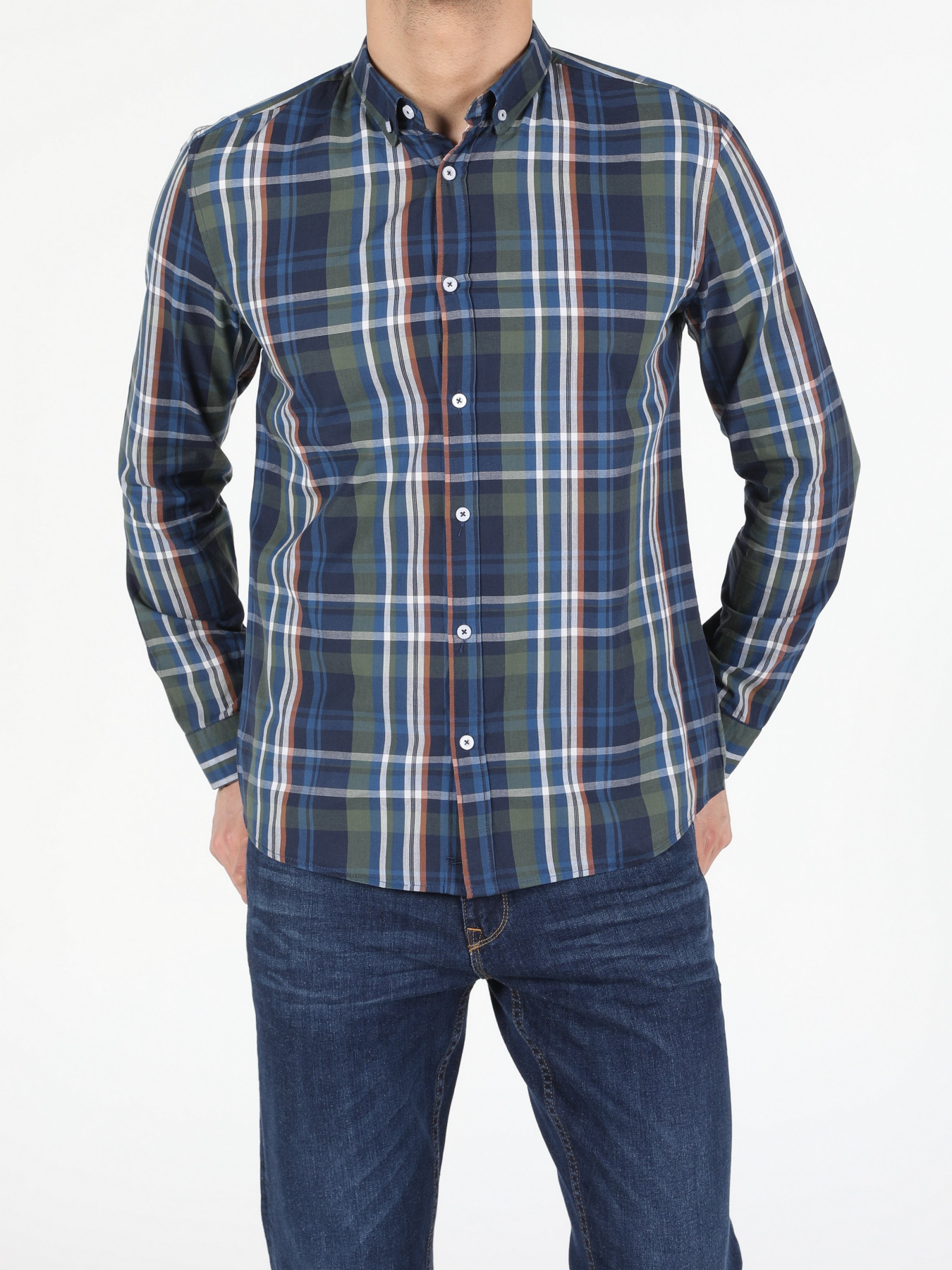 Рубашка повседневная Colin’s модель CL1052920INV Рубашка повседневная Colin’s модель CL1052920INV Фото