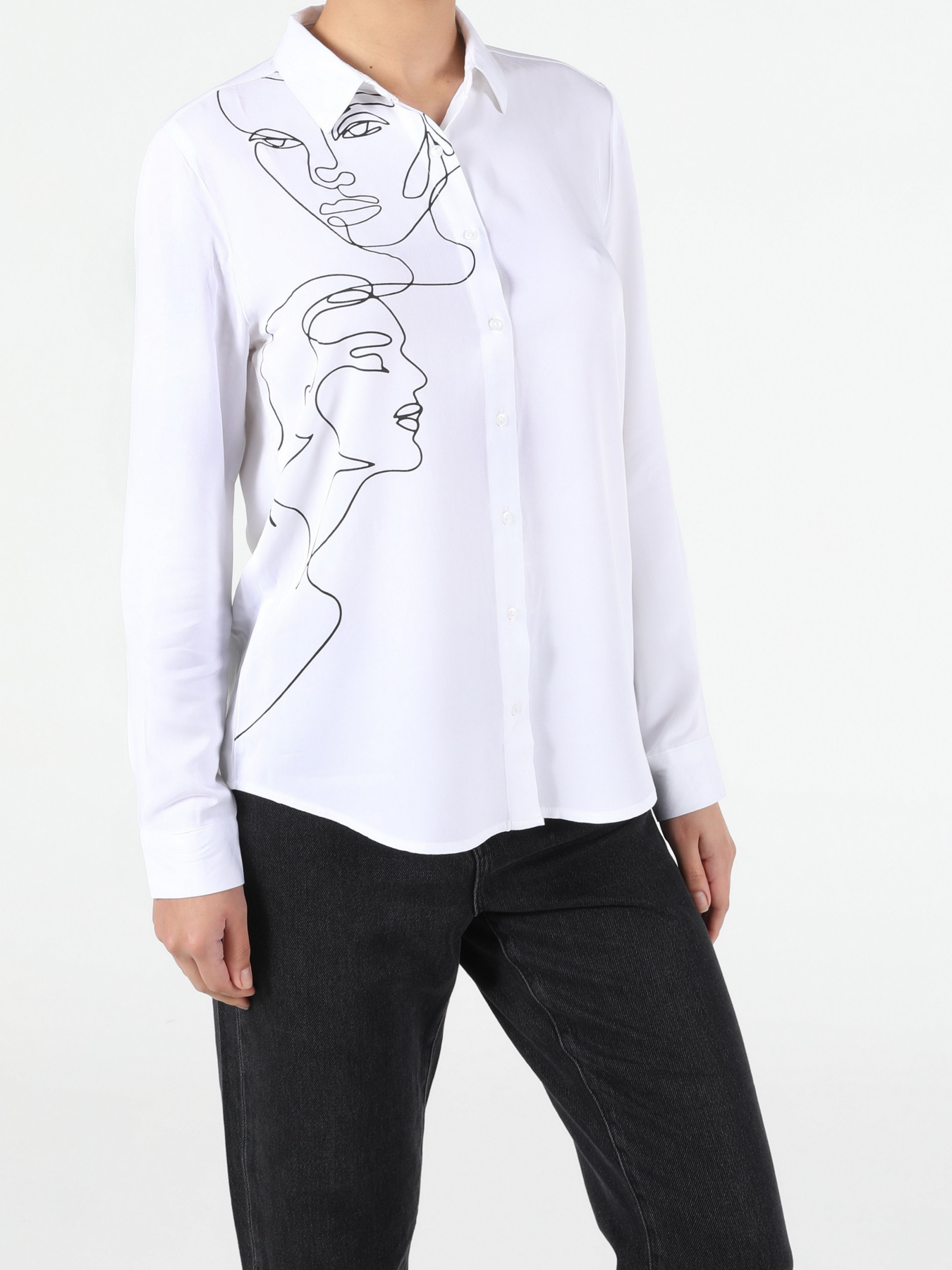 Рубашка повседневная Colin’s модель CL1053053WHT Фото