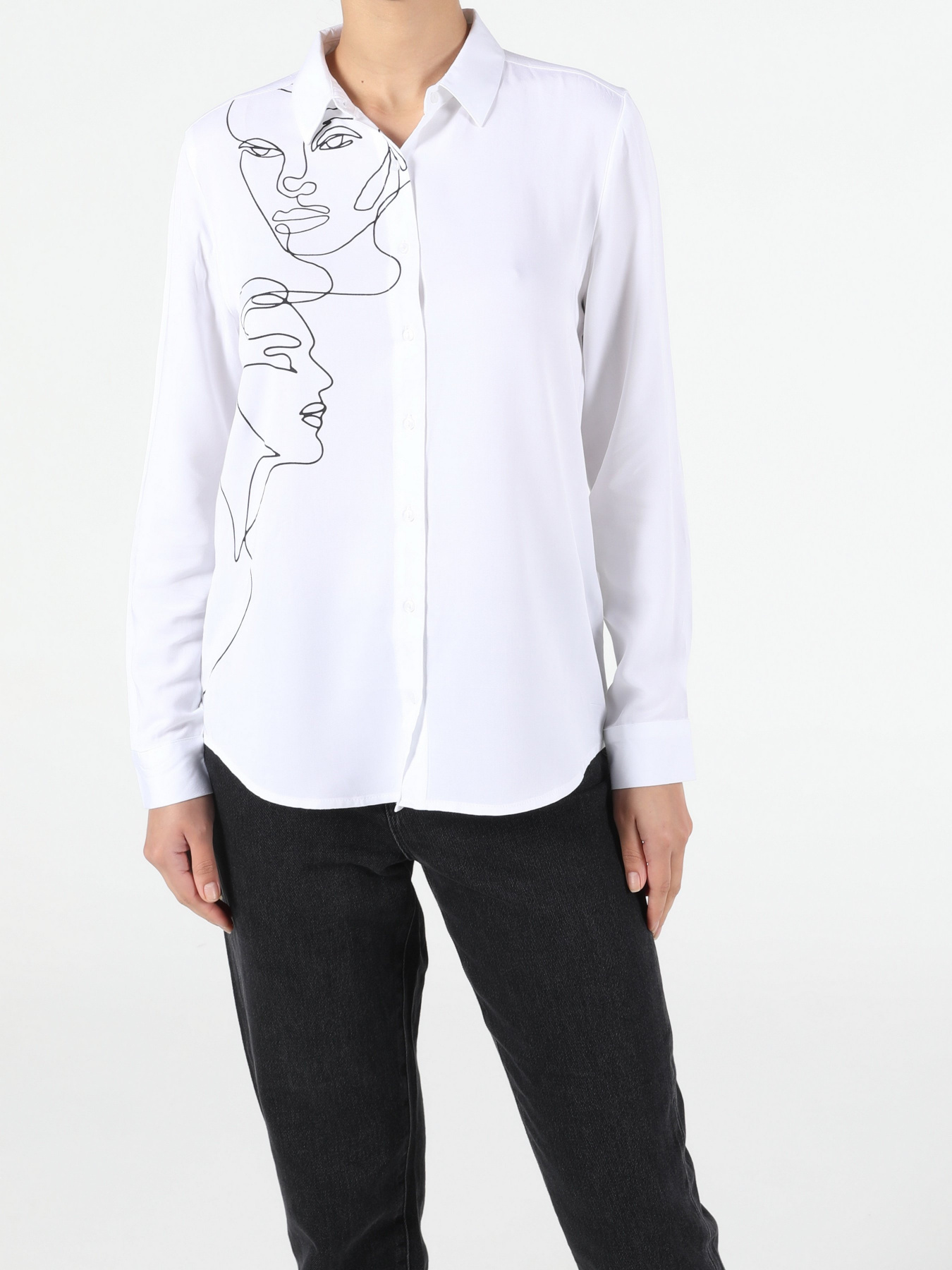 Рубашка повседневная Colin’s модель CL1053053WHT Фото