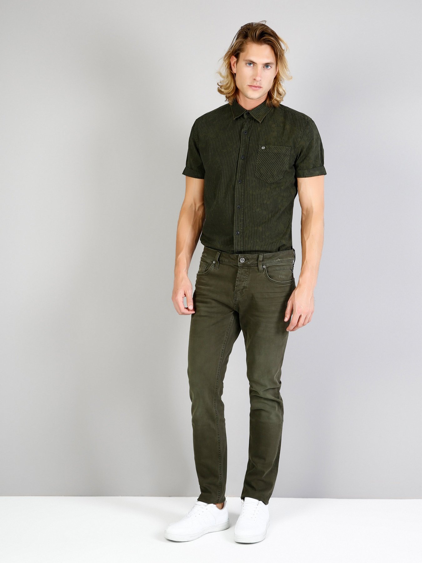 Рубашка повседневная Colin’s модель CL1034046KHA Фото