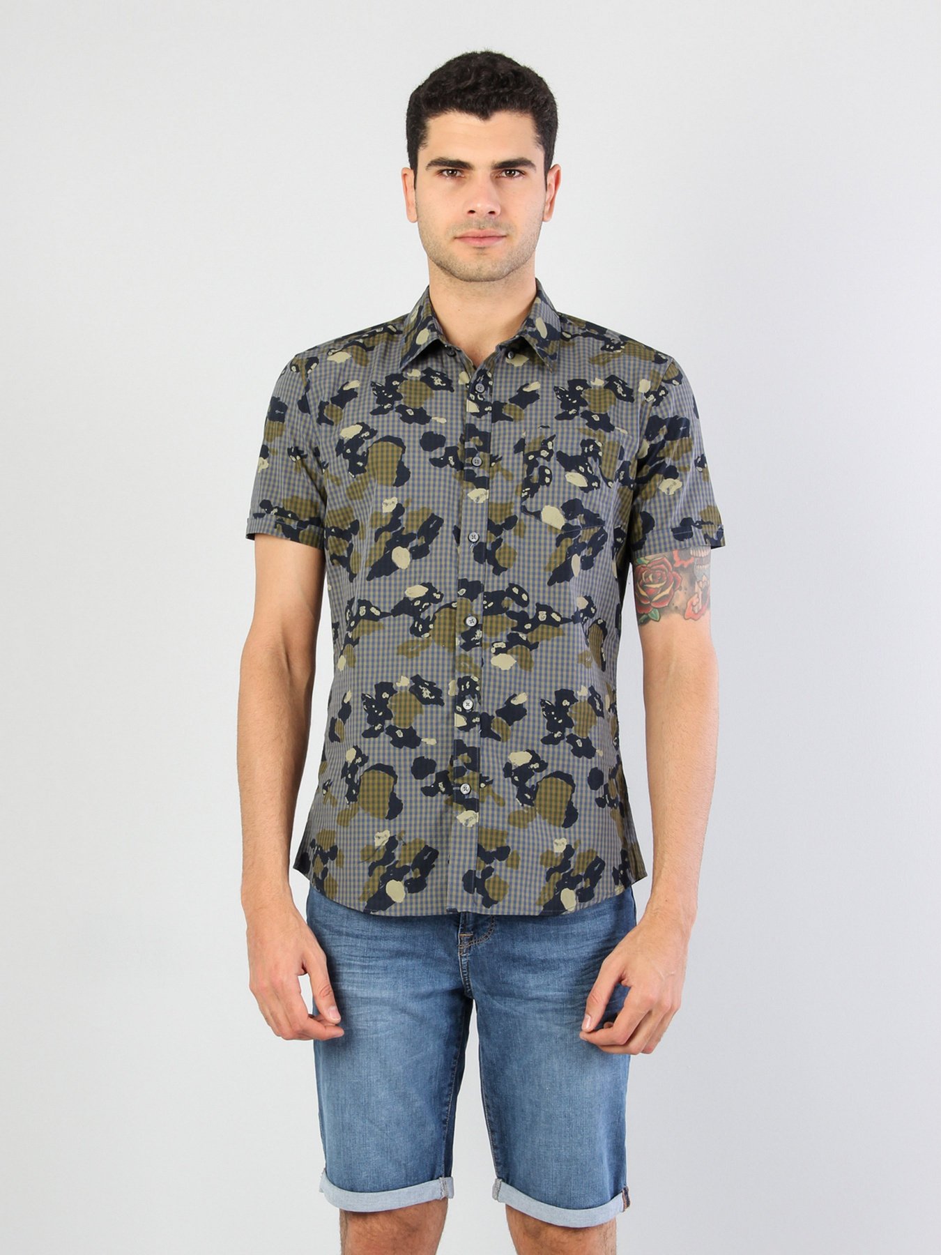 Рубашка повседневная Colin’s модель CL1034048LKH Рубашка повседневная Colin’s модель CL1034048LKH Фото