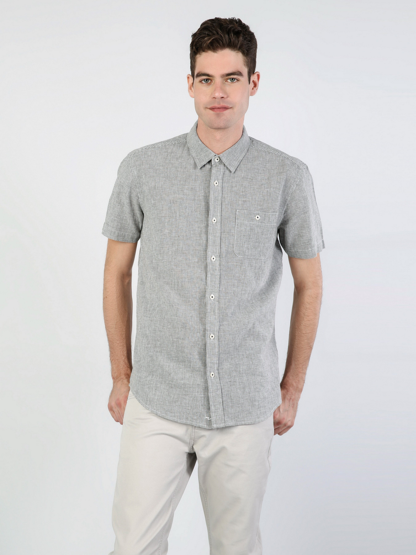 Рубашка повседневная Colin’s модель CL1034307KHA Рубашка повседневная Colin’s модель CL1034307KHA Фото