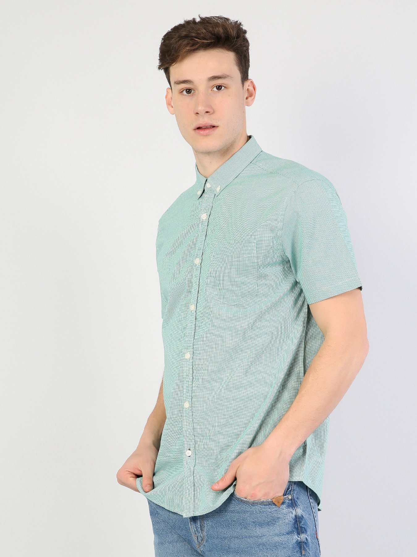 Сорочка Colin’s модель CL1041890GRN Фото