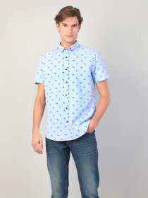 Рубашка повседневная Colin’s модель CL1042876BLE Рубашка повседневная Colin’s модель CL1042876BLE Фото